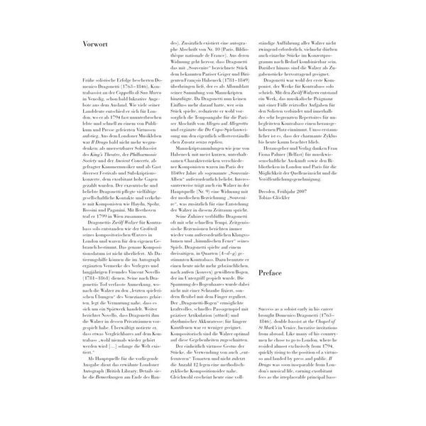 Henle Verlag Dragonetti Walzer Kontrabass