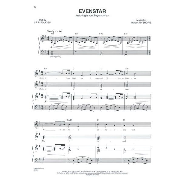 Alfred Music Publishing Lord Of The Rings 1-3 Piano