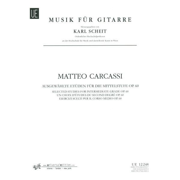 Universal Edition Carcassi Ausgewhlte Etüden