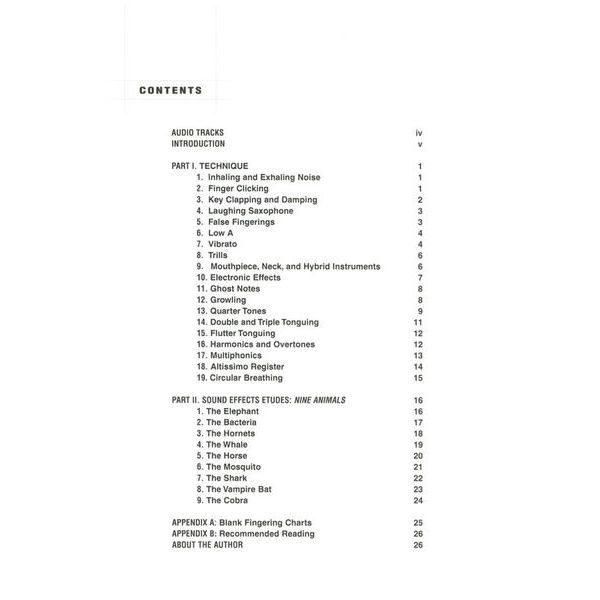 Berklee Press Saxophone Sound Effects