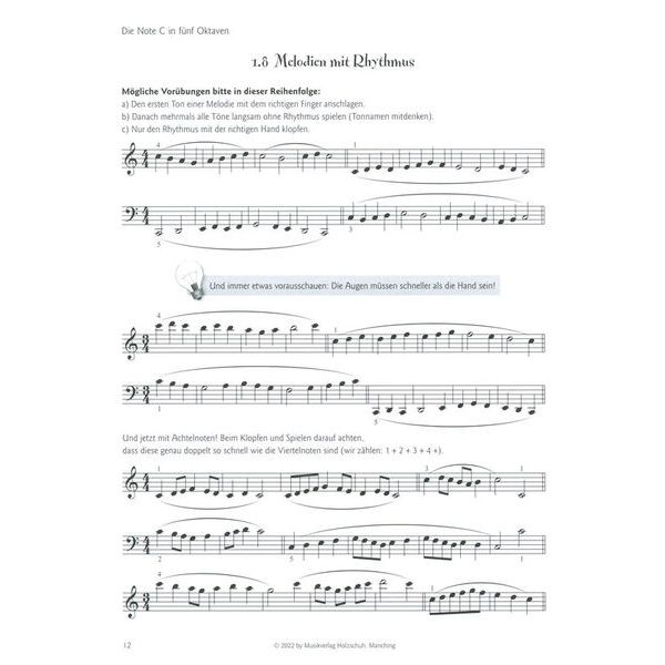 Holzschuh Verlag Tastenforscher Blattspiel