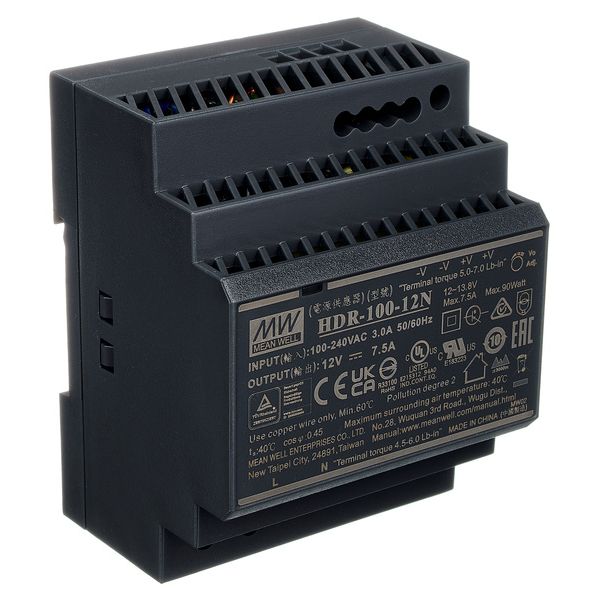 MeanWell HDR-100-12N Power Supply 7,5A