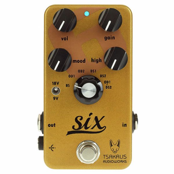 Tsakalis AudioWorks Six Boost/Overdrive/Distortion