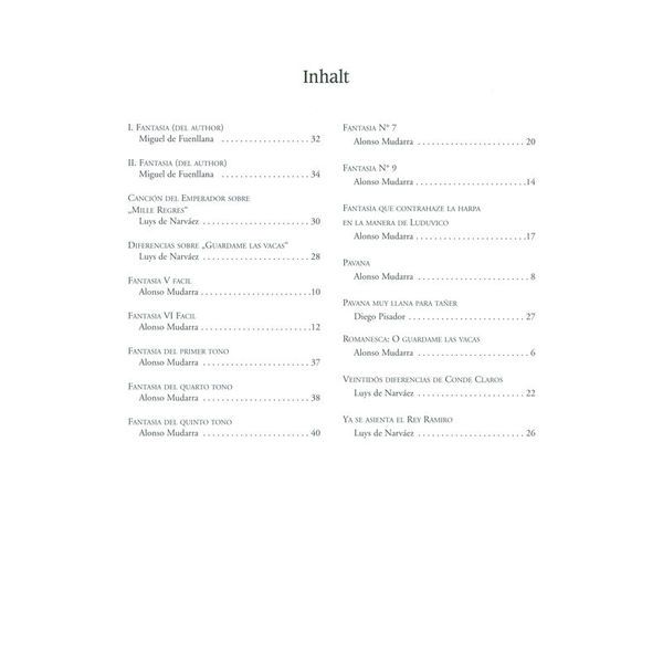 Edition Dux Lautenstücke Renaissance