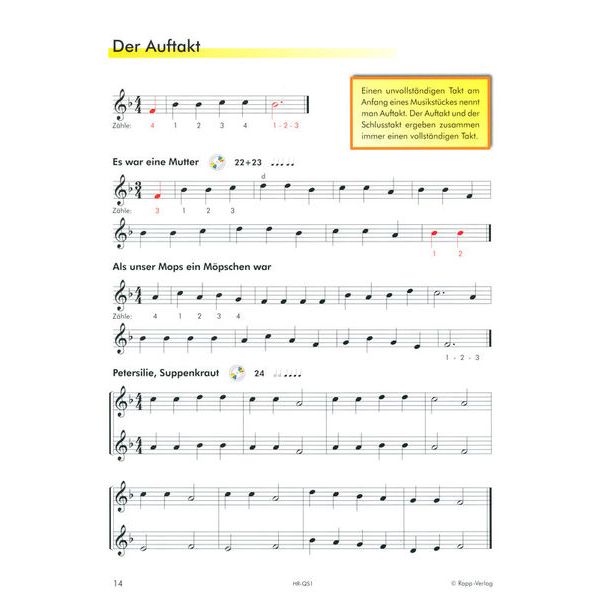 Horst Rapp Verlag Querflöte Lernen mit Spa 1