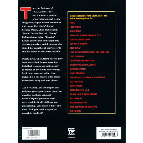 Alfred Music Publishing Funkmasters James Brown