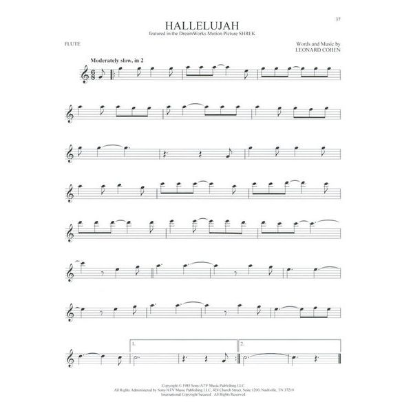 Hal Leonard 101 Movie Hits For Flute