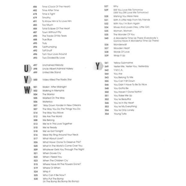 Hal Leonard Ultimate Rock Pop Fake Book