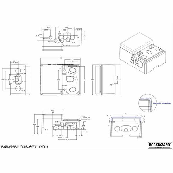 Rockboard Pedalsafe Type C universal