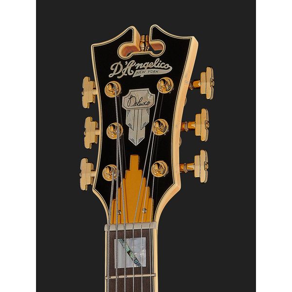DAngelico DLX Atlantic Bariton Solid BLK