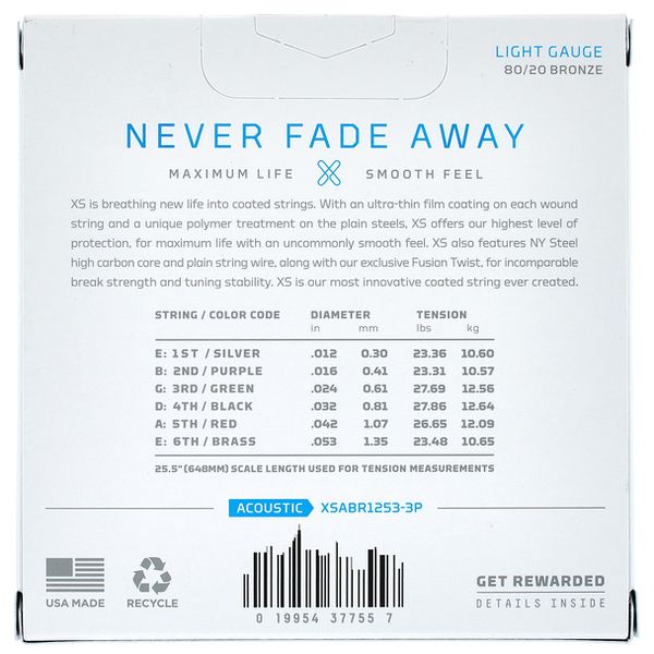 Daddario XSABR1253-3P