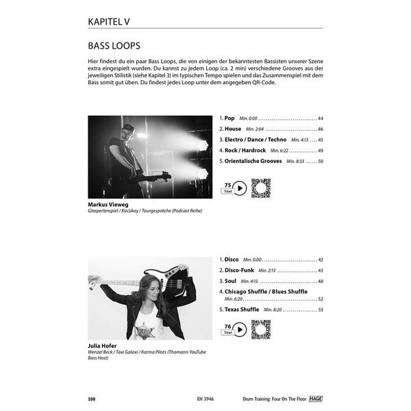 Hage Musikverlag Drum Training 4 On The Floor