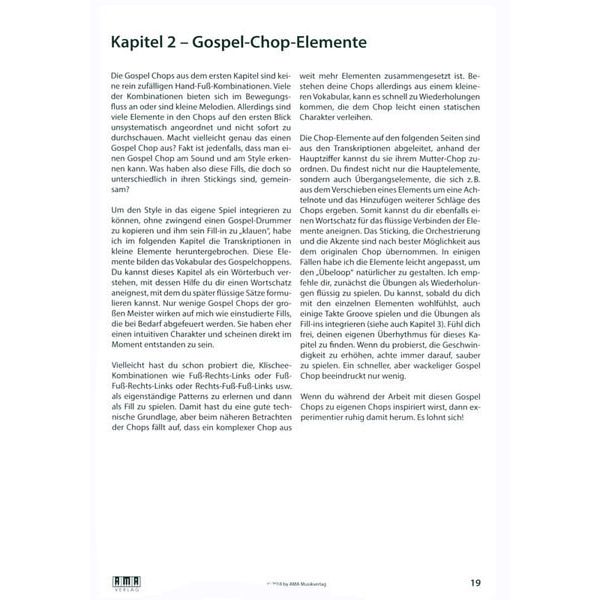 AMA Verlag Analyzing Gospel Chops
