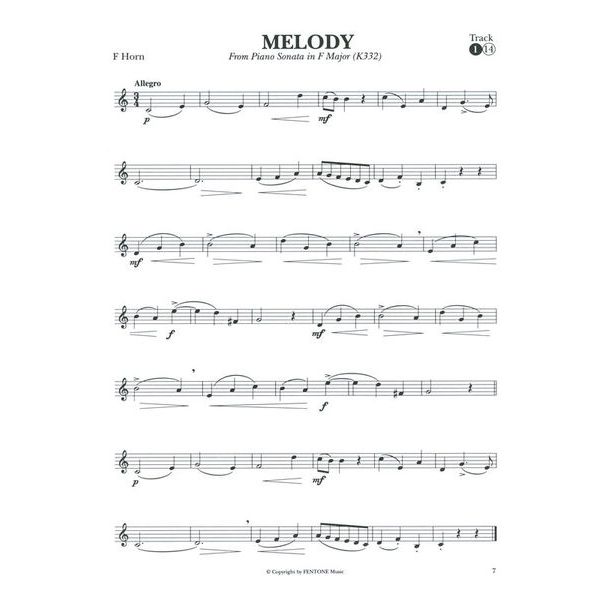 Fentone Music Mozart for Horn