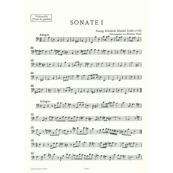 Edition Peters Hndel Hallenser Sonaten