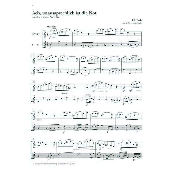 Heinrichshofen Verlag Bach Kreuz und Krone