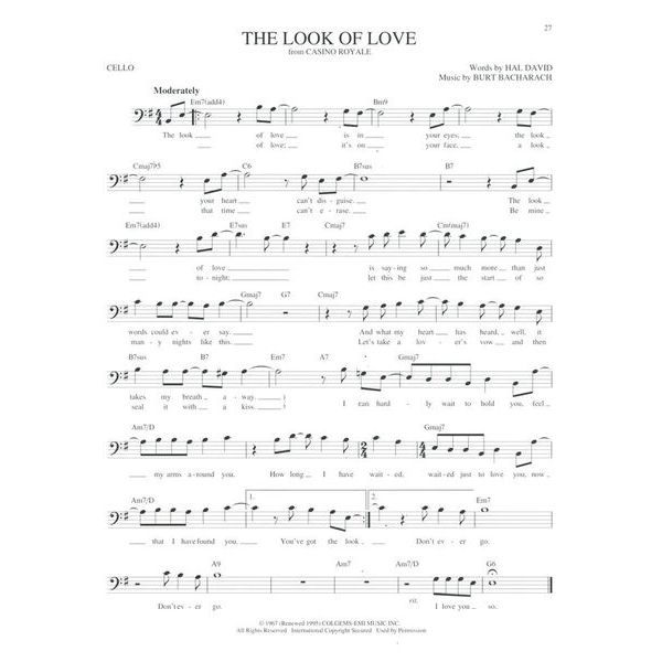 Hal Leonard Easy Pop Melodies Cello