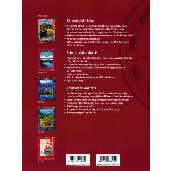 Schott Chinese Violin Solos