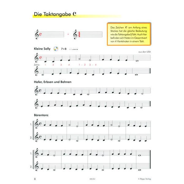 Horst Rapp Verlag Klarinette lernen mit Spa 1