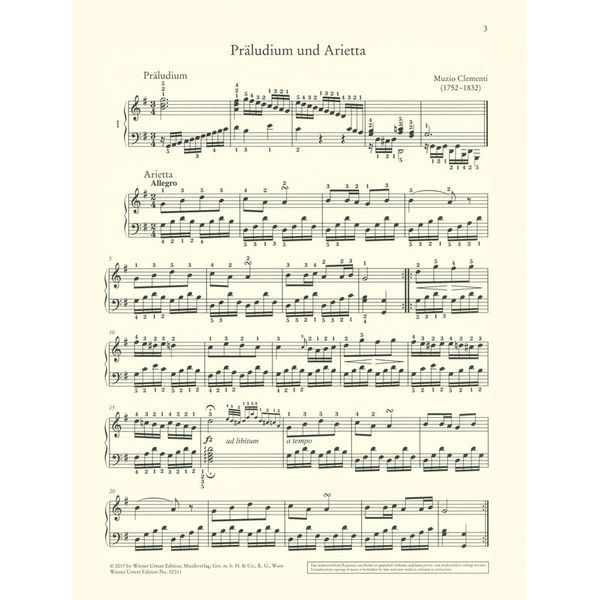 Wiener Urtext Edition Clementi �Czerny �Cramer