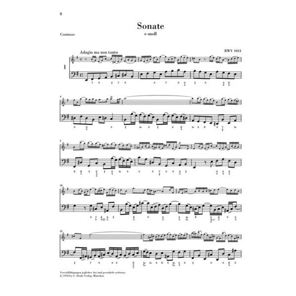 Henle Verlag Bach Flötensonaten 1