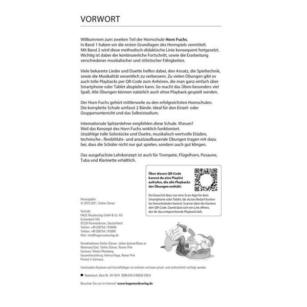 Hage Musikverlag Horn Fuchs 2