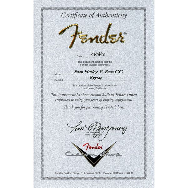 Fender Sean Hurley 61 P-Bass Aged CFM