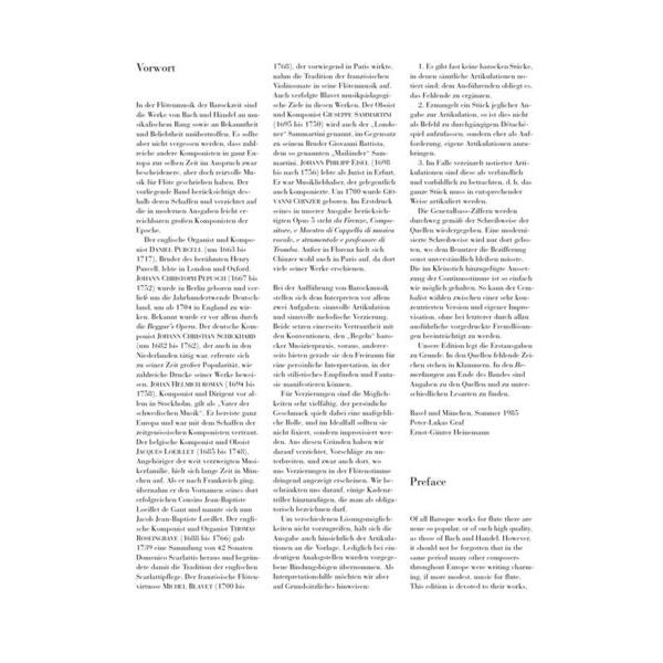 Henle Verlag Flötenmusik Barock