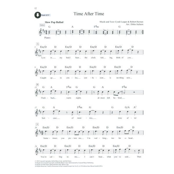 Schott Rock Ballads Tenor Saxophone