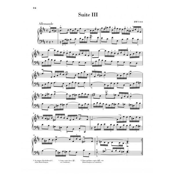 Henle Verlag Bach Französische Suiten