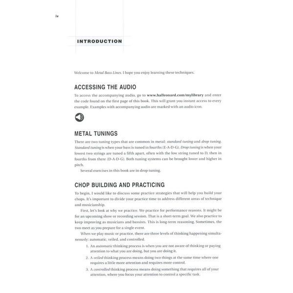 Berklee Press Metal Bass Lines