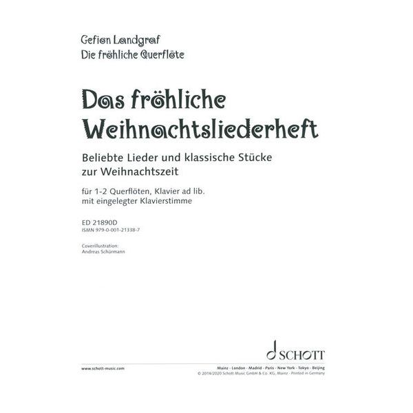 Schott Fröhliche Weihnachtslieder Fl