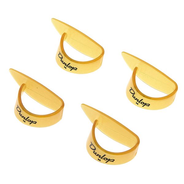 Dunlop Thumb Pick med. Yellow 4er Set