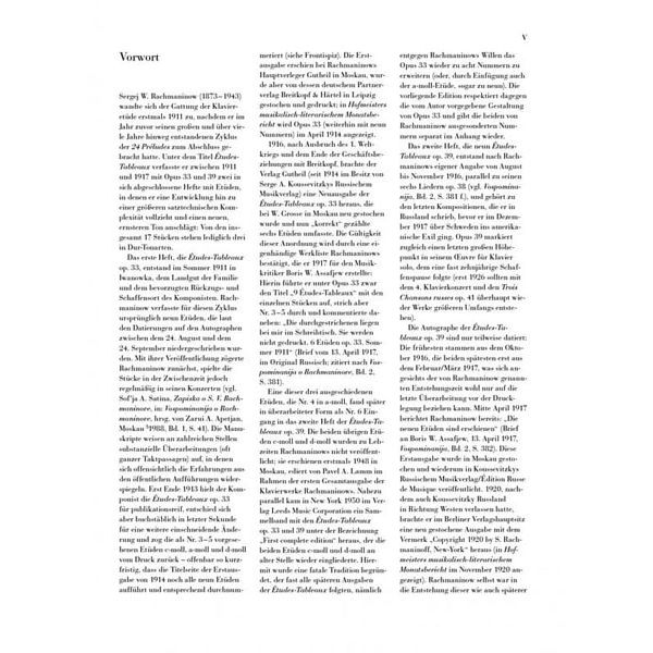 Henle Verlag Rachmaninow tudes-Tableaux