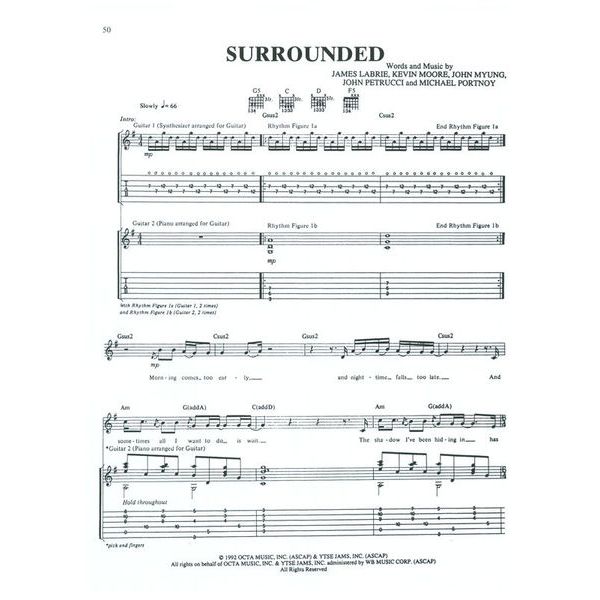 Alfred Music Publishing Dream Theater Images And Words