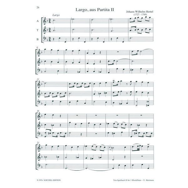 Heinrichshofen Verlag Trio-Spielbuch 2 Blockflöte