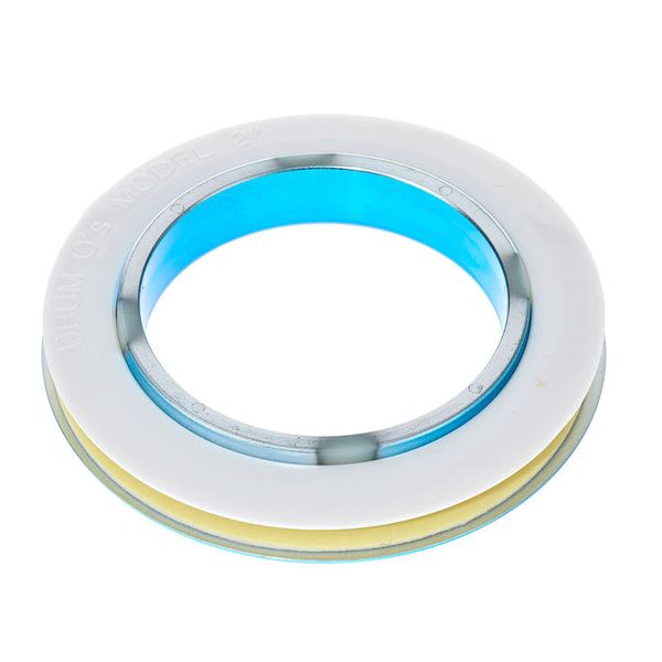 Bass Drum O's 2" Blue chrome round HCB2