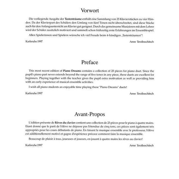 Holzschuh Verlag Vierhndige Tastentrume 1