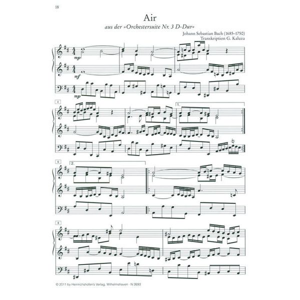 Heinrichshofen Verlag Opera Festiva Orgel