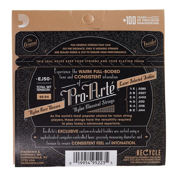 Daddario EJ50 Black Nylon Strings Set