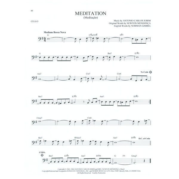 Hal Leonard 101 Jazz Songs for Cello