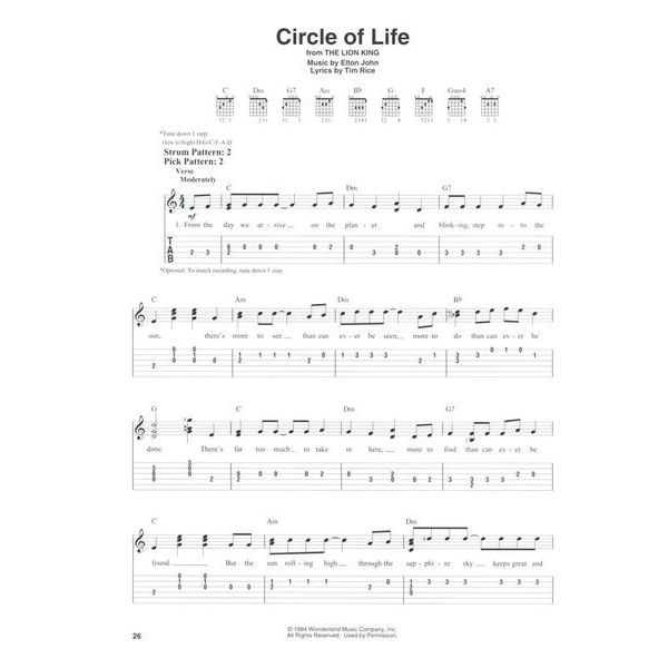 Hal Leonard Contemporary Disney Easy Guit