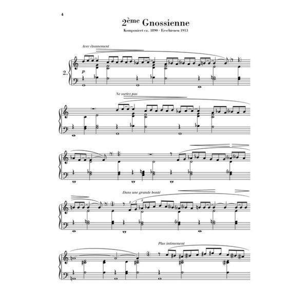 Henle Verlag Satie Gnossiennes