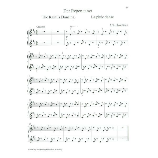 Holzschuh Verlag Vierhndige Tastentrume 1