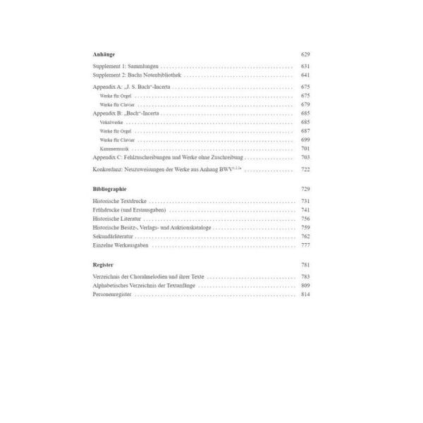 Breitkopf & Hrtel Bach-Werke-Verzeichnis