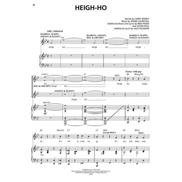 Hal Leonard Snow White Vocal Selections