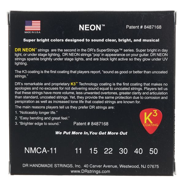 DR Strings Neon Multi NMCA-11