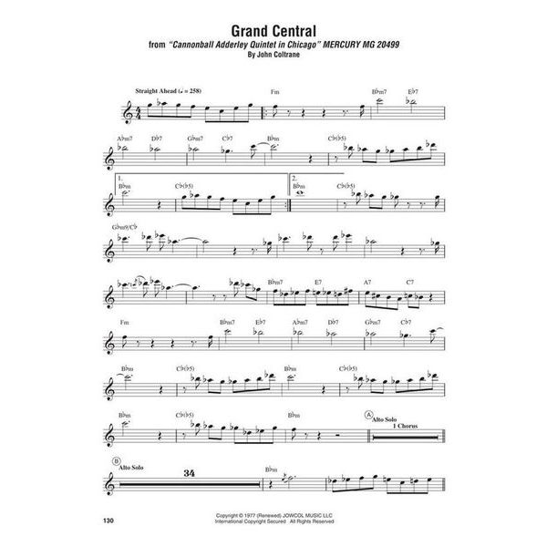 Hal Leonard John Coltrane Omnibook C