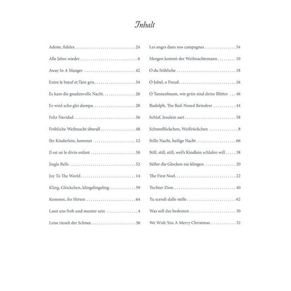 Holzschuh Verlag Weihnachten mit Klavierbegleit