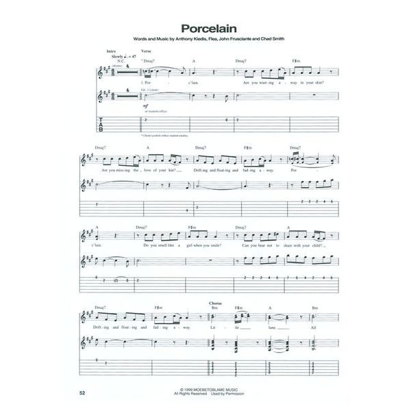 Hal Leonard RHCP Californication Guitar